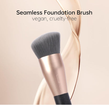 Wholesale Pack of 50 Brush Master Ecofriendly Foundation Brush for Liquid Makeup Professional Angled Flat Top Kabuki Brush, Premium Quality Makeup Brush, Vegan & Cruelty-Free